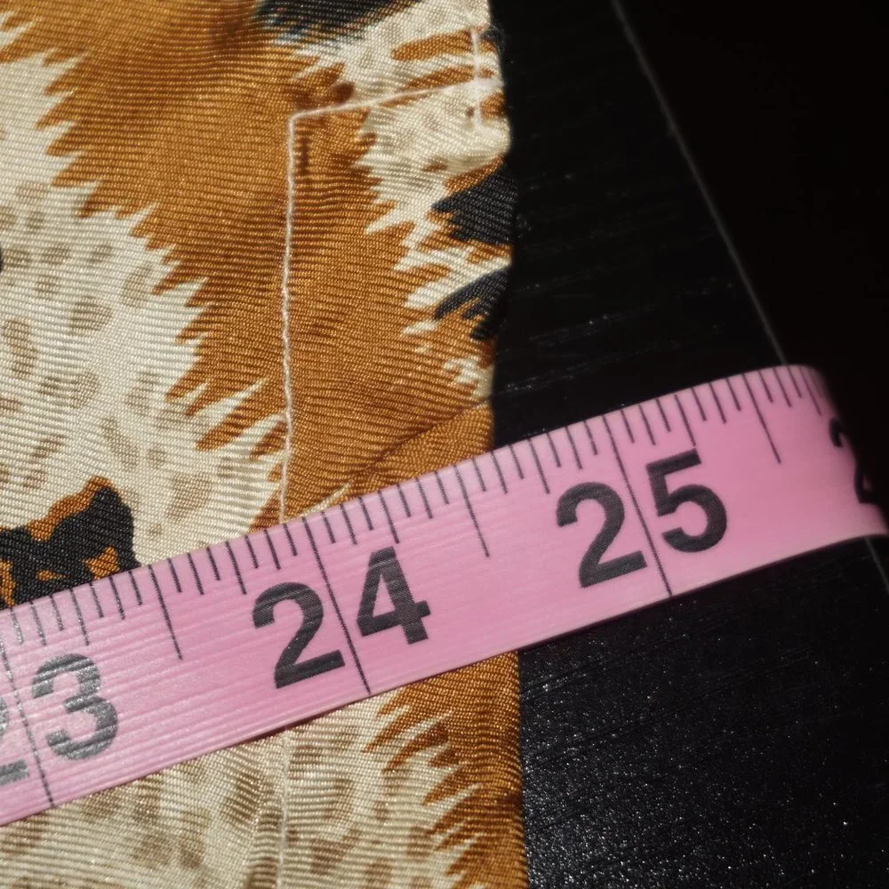 Vintage 90s Silk Animal Print Top - Picture 9 of 9